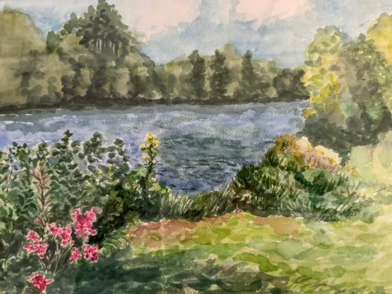 Piermont Library Displays Watercolors of Piermont by Helen Elder