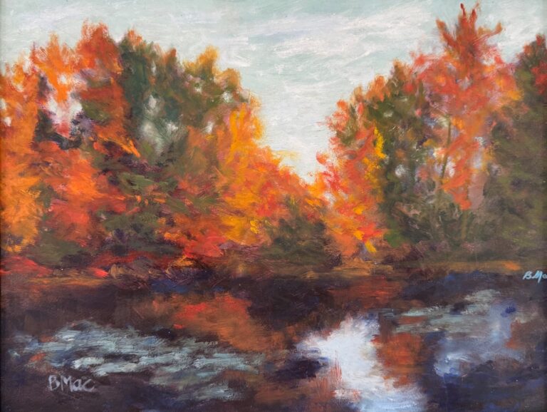 Landscape Paintings by Brigitte MacMillan at Piermont Library